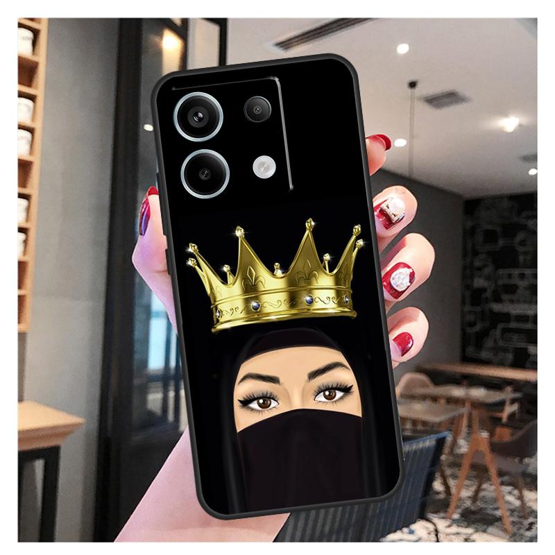 Королева никаба Исламская мусульманка Чехол Для Xiaomi Redmi Note 11 9 10 12 13 Pro Plus 12S 11S 10S 9S Redmi 12 10C 12C 13C Обложка