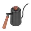Кофейник для пуровера 304 нержавеющая сталь пищевой класс гусиная шея деревянная ручка эргономичный дизайн