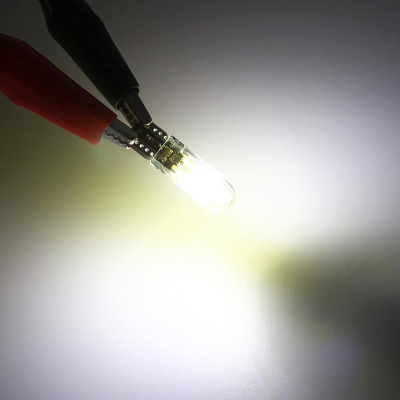 194 2825 W5W фары COB LED стеклянный корпус клиновидные автоматические парковочные лампы CANBUS автомобильный светильник для чтения салона DC