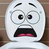 Surprised Face Toilet Decal, Funny Toilet Stickers for Bathroom