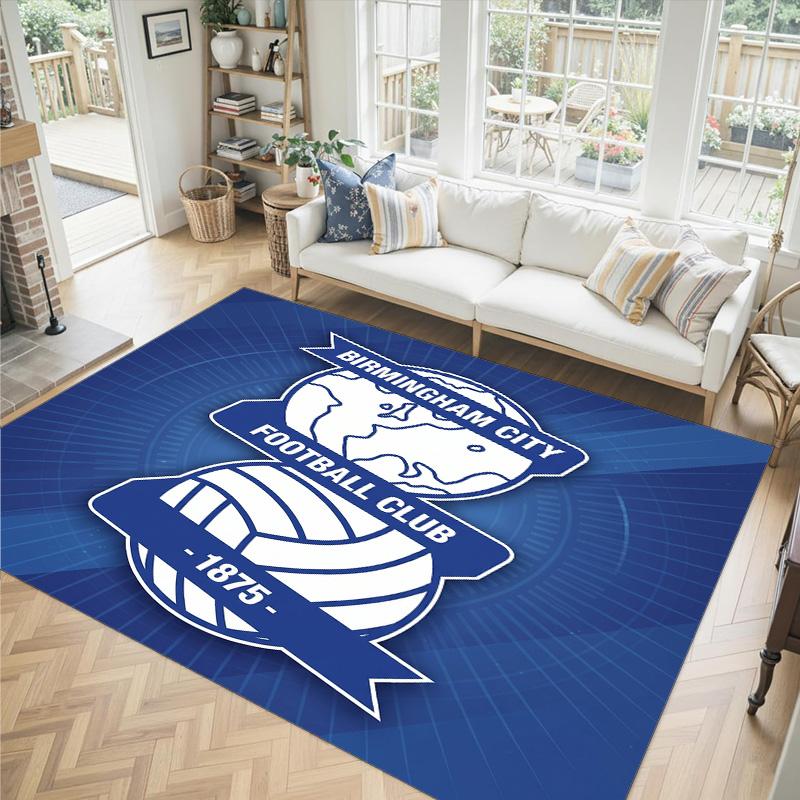 Birmingham City Design Crystal Velvet Carpet Cozy Non?Slip Printed Rug For Bedroom Living Room Entrance