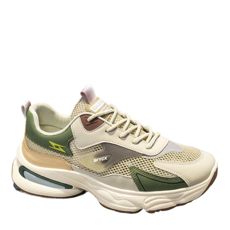 Fashion Summer New Breathable Hollow Out Men's Trendy Versatile Thick Soled Sports Shoes Casual Thick Soled Dad Shoes