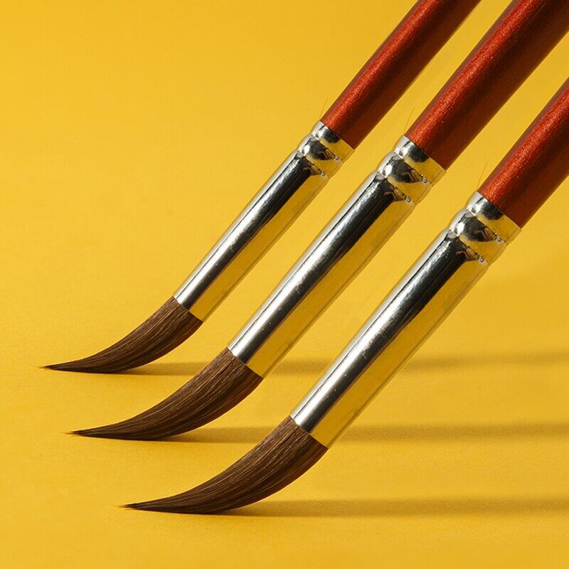 JOWOART набор из 6 акварельных ручек Weasel Hair Hook Line Pen с круглой головкой гуашевая ручка цифровое масло тщательная ручная роспись краской штриховой рисунок тест