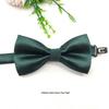 Children's Solid Black Plaid Bow Tie - School Uniform & Costume Accessory
