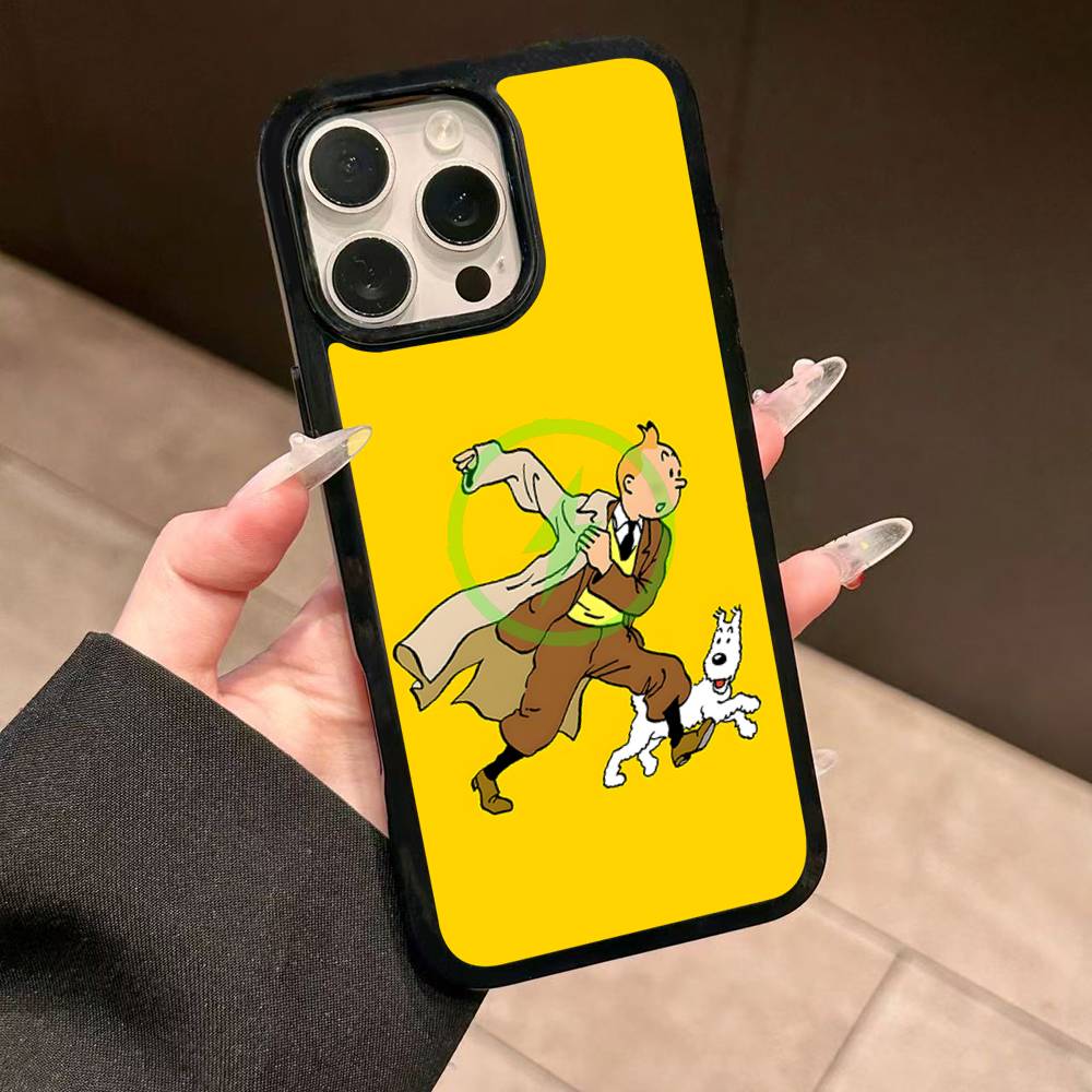 Чехол для телефона T-Tintin A-Adventures Для IPhone 17 16 15 14 13 12 11 Pro Max Для Magsafe Беспроводной зарядник Чехол