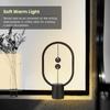 Новый креативный ночник Smart Balance Магнитный переключатель Светодиодная настольная лампа Ночник с зарядкой через USB Крытый домашний настольный декоративный светильник