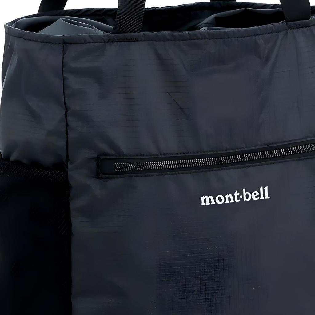 MONTBELL 14 л Однотонная Легкая Вместительная Сумка-тоут Сумка-тоут Сумка для покупок Сумка-тоут Сумка через плечо Уличная сумка Нейлон Черный Унисекс Для пары