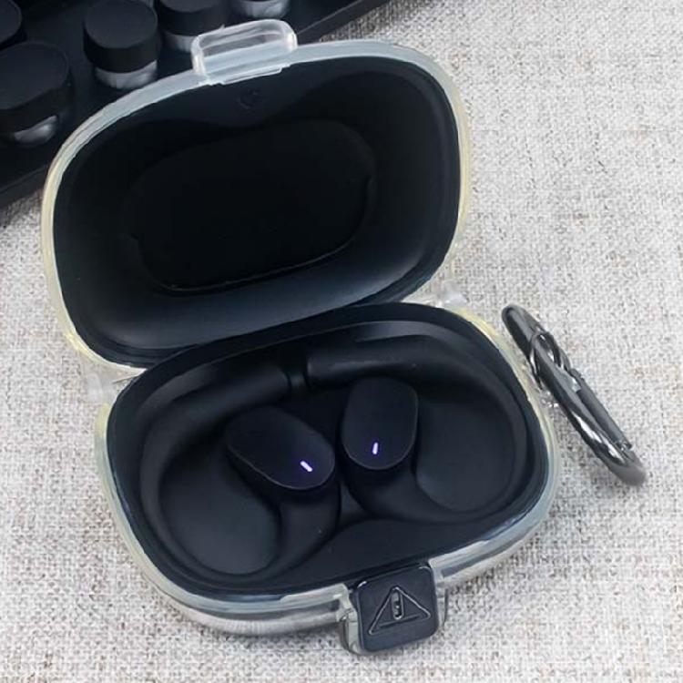 Portable Earbud Charging Case Cover with Metal Clip for Sense Lite Routine Travel, Bag Storage, Desk Carry, Daily Movement, and Pocket Use