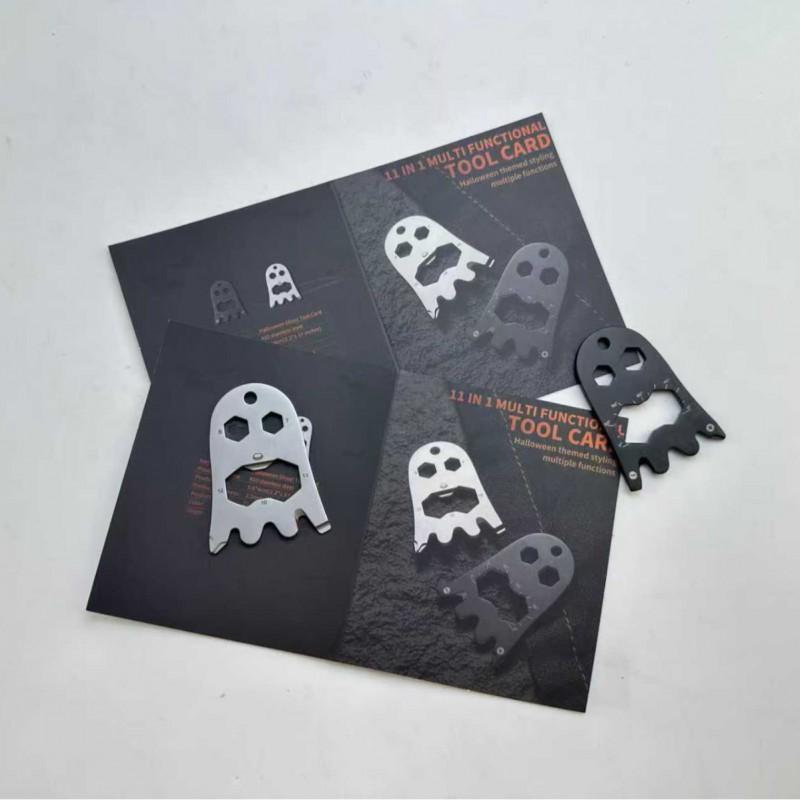 Multi-Tool Card Keychain Gift Halloween Back To School Outdoor Use Stainless Steel Bottle Opener Utility Tool