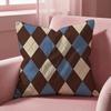 Argyle Texture Cushion Cover MultiScene Pillow Cover for Home  Car  Reversible Soft  Durable for Daily Use