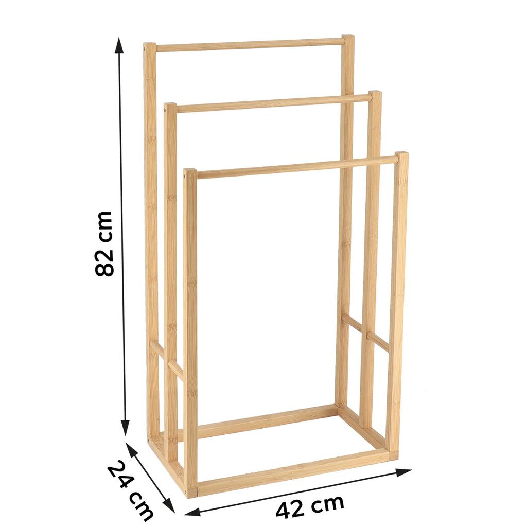 Naturis Bamboo Towel Rack for 3 Towels