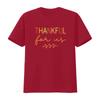 Thankful For Us Thanksgiving Matching Family Couples T Shirt Black vintage Washed Versatile Breathable Casual Unisex