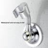 Shower Head Holder Suction Cup Bracket 360 Degree Rotation Adjustable Angle Shower Bracket Strong Adsorption Easy Install Shower Wall Mount
