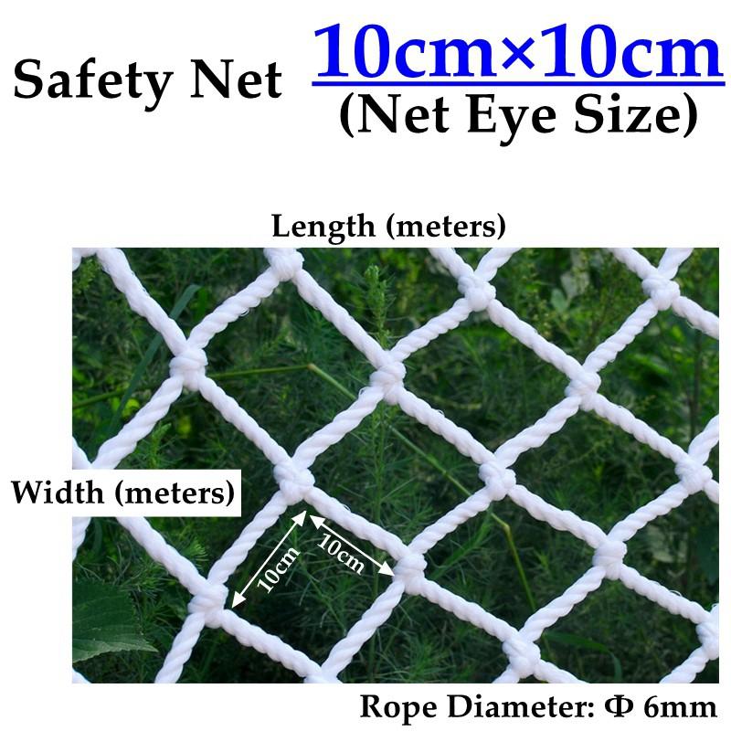 Customize Size Home Balcony Railing Stairs Children Pet Safety Fence Net Construction Site Against Falling Nylon Rope Mesh Net