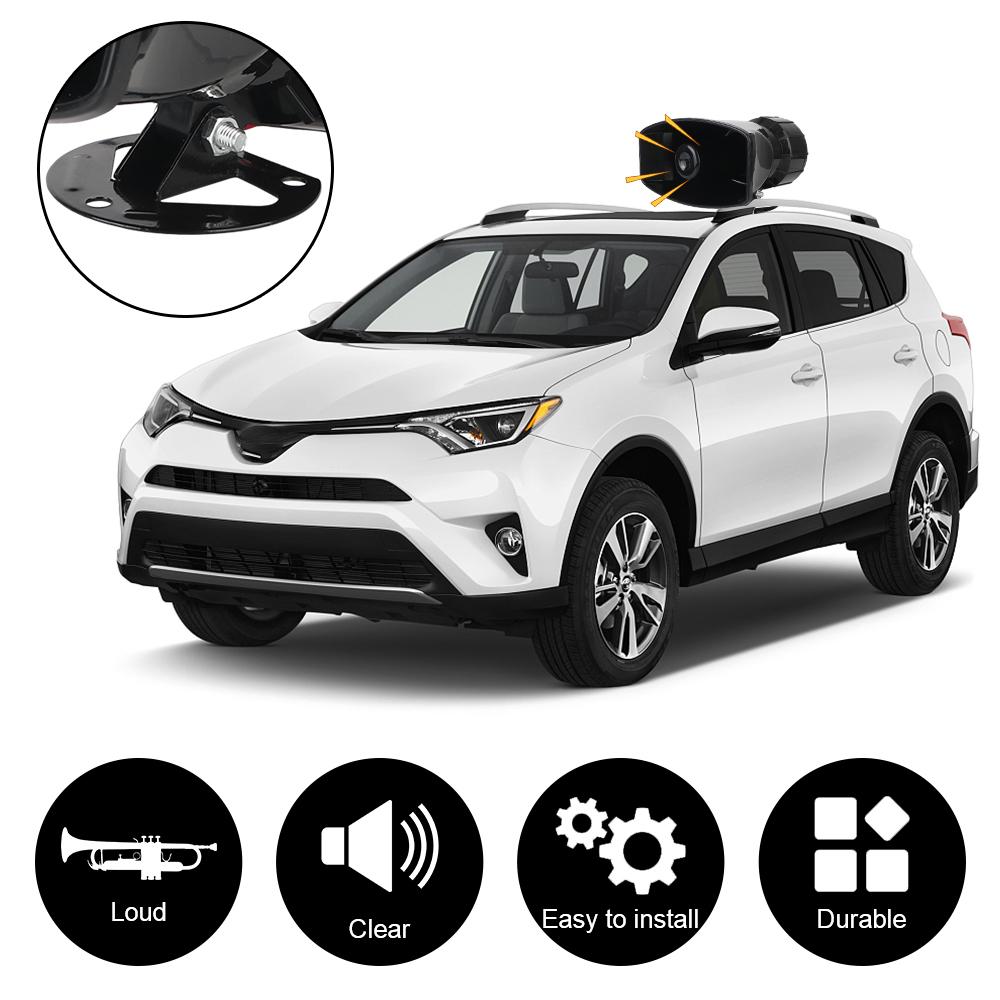 Полицейская сирена, воздушный звуковой динамик для грузовика, автомобиля, автомобильный звуковой сигнал, 7 звуков, 120 дБ, громкий многотональный и клаксоновый звуковой сигнал, автомобильная предупреждающая сигнализация, Мегафон 12 В, 100 Вт