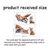 1set PVC Wall Stickers Wall Decoration Fox Pattern 390x700mm