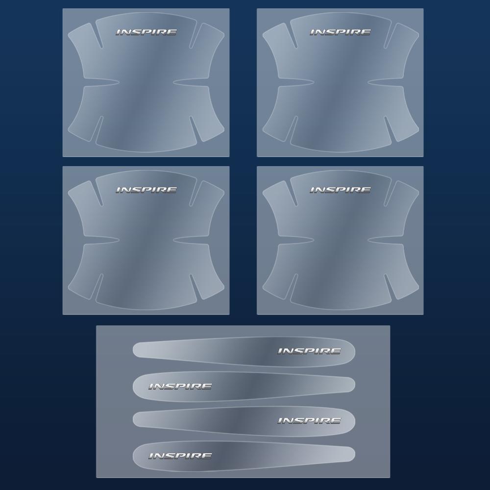 AQW1 8PCS Transparent Car Door Handle Anti Scratches Protector Film Sticker For Honda Mugen CIVIC Pilot Type R Type S VTEC DOHC Vezel