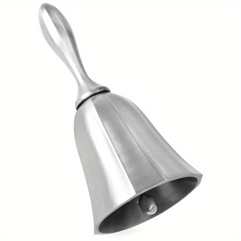 1pc Hand Call Bell Gold Silver Multi-Purpose Bells for Craft Wedding Decoration Alarm School Church Classroom Vintage Bell