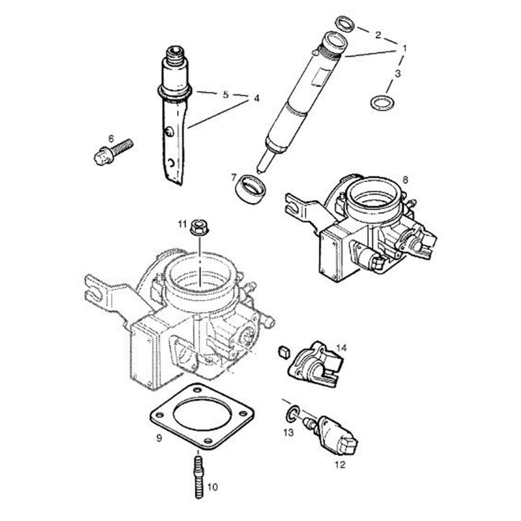 Комплект уплотнений шайбы и уплотнительного кольца топливной форсунки двигателя для Opel Zafira Signum Astra Vauxhall Vectra Omega 2003 2004 2005 2006 2007