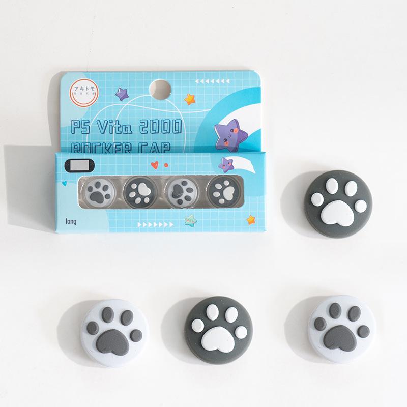 Cat Paw Joystick Caps for PSVita 1000/2000 - Protective Button Covers