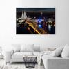 Canvas print, Cathedral and bridge in Cologne