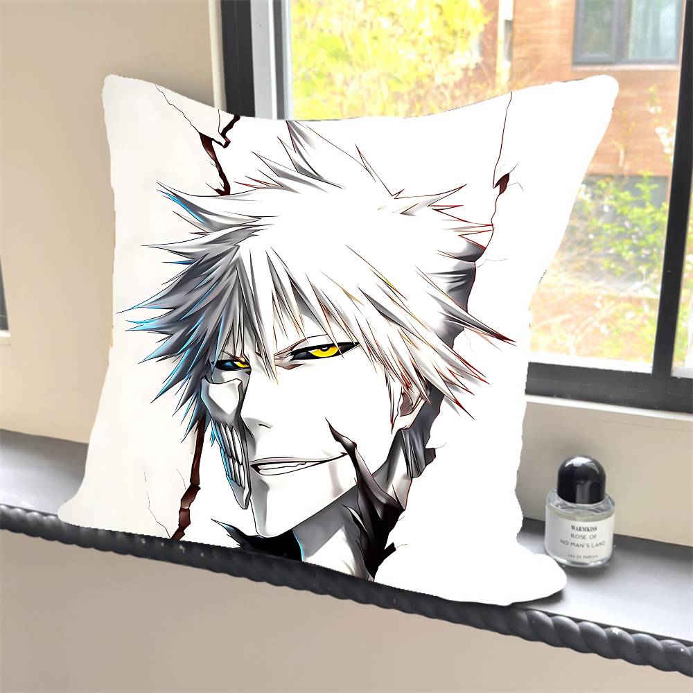 1 шт. A-Аниме B-Bleach Персонаж Наволочка Квадратная Спальня Диван Отдых Комфортная Подушка Автомобиль Украшение Дома Наволочка 40x40