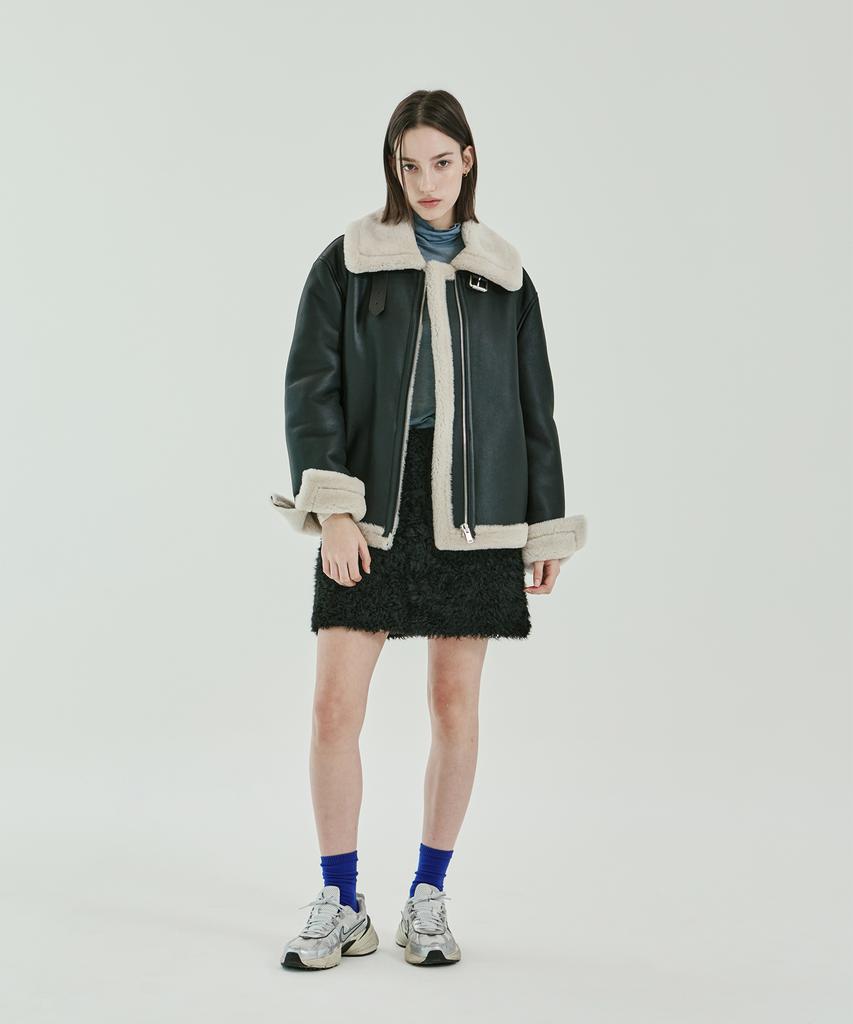 Pin Black Lacon Teddy Mustang Skirt Black