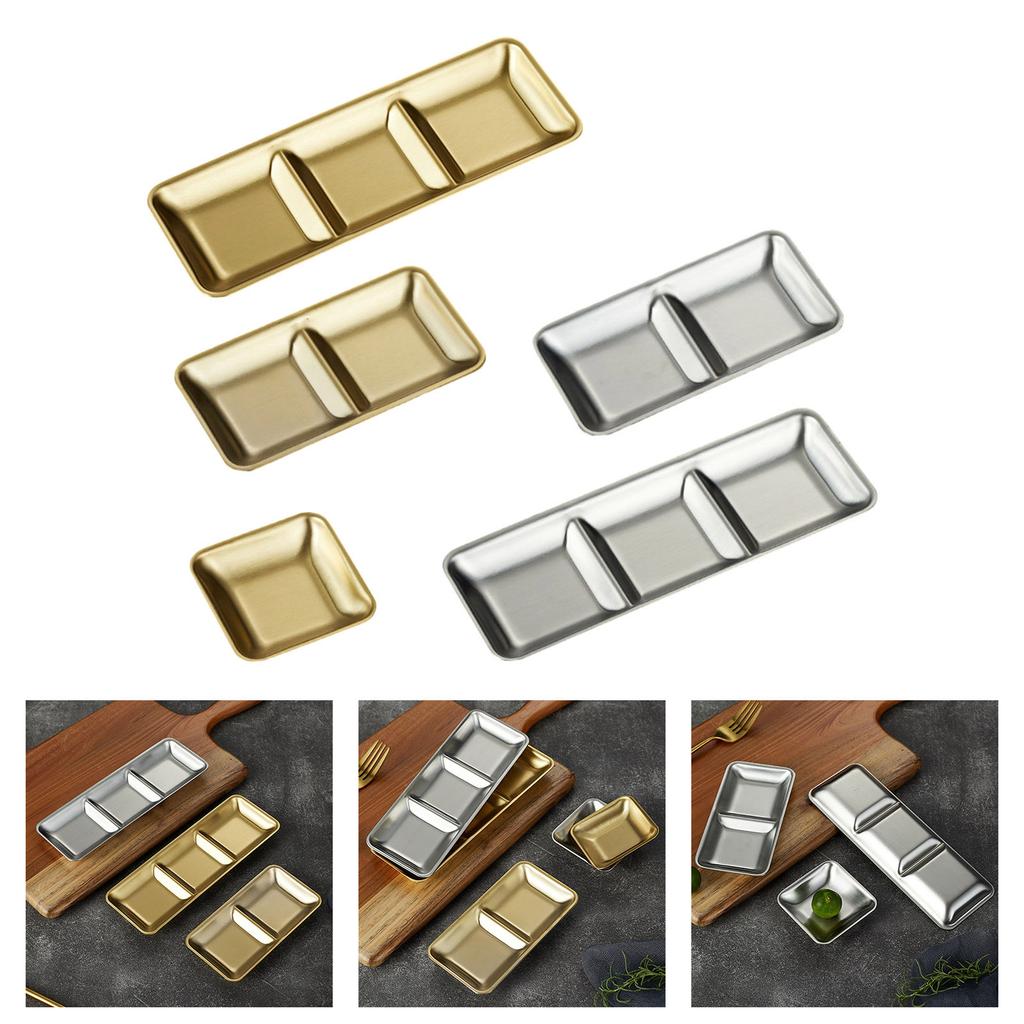 Тарелка для приправ из нержавеющей стали 304 для кухни, столовой и ресторанов. Нержавеющая миска для соусов и закусок.