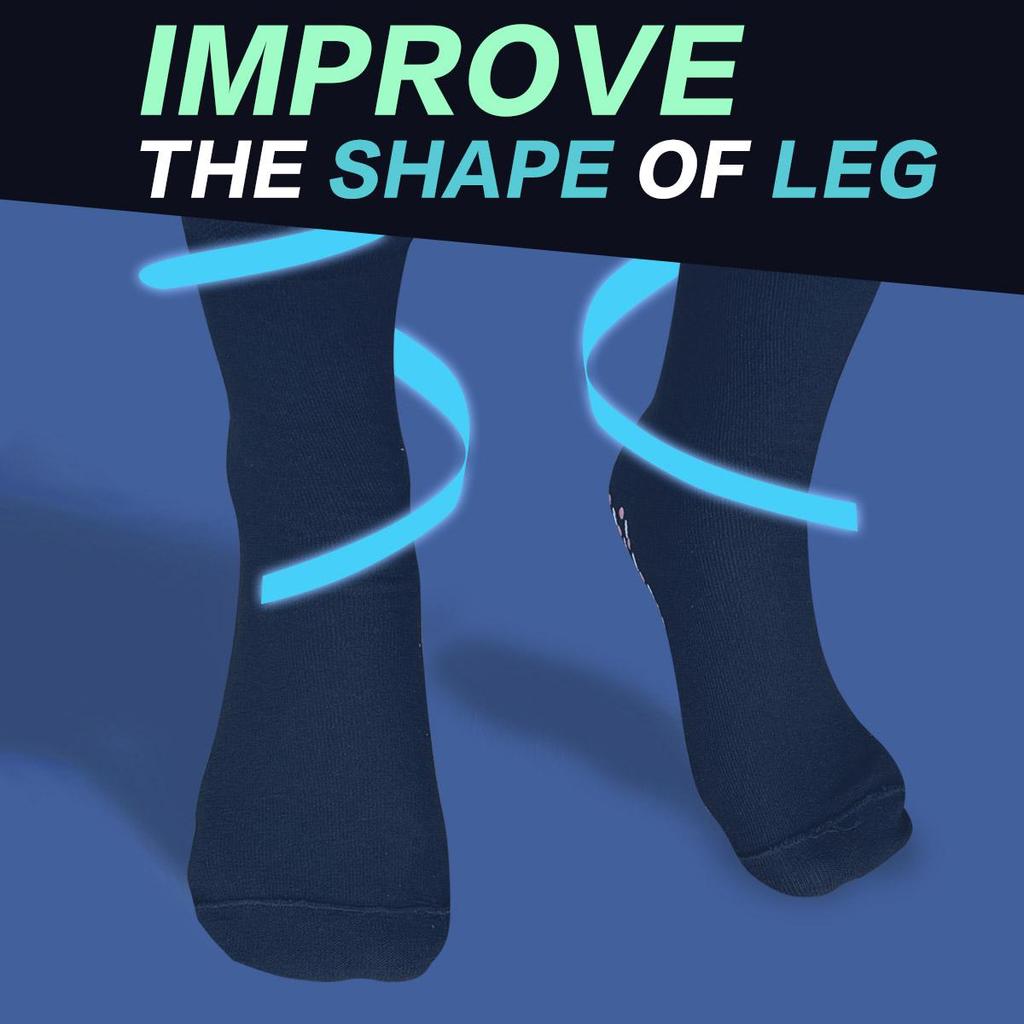 1 пара самонагревающихся носков для мужчин и женщин, согревающие носки для здоровья, нескользящие носки в горошек, массаж ног, магнитная терапия, снимают усталость зимой