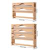 Wall Mounted Cling Film Cutter Box Bamboo Fresh Bag Holder Kitchen Organizer Tin Foil Cutter  Home
