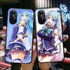 Милый чехол для телефона Konosuba Anime Girl для Honor 70 50 20 7S X9 X8 X7 Magic 4 3 Pro, мягкий черный чехол для телефона