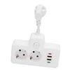 Многорозеточная розетка с выключателем 2-местный адаптер-розетка с 2 USB 2 Type C 6 в 1 распределитель