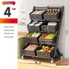 Передвижная напольная кухонная полка для хранения