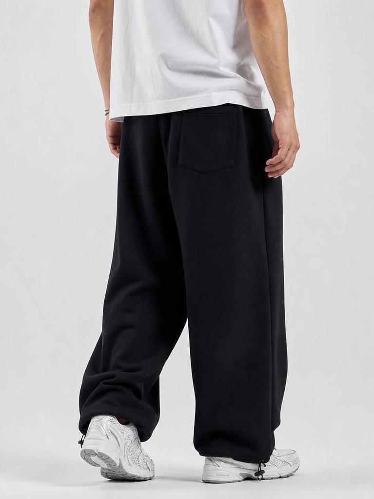 Men's Baggy Sweatpants Black Metoda Sport Vertical M