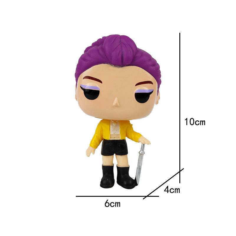 K-pop Истребители демонов Фигурка Коллекционная игрушка Косоглазый Тигр Руми Мира Зои Подозрительная Статуэтка - Единица Кукла Huntrix