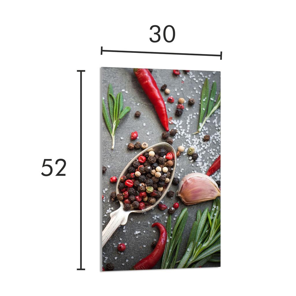 SZKLANA DESKA DO KROJENIA 30x52 Przyprawy