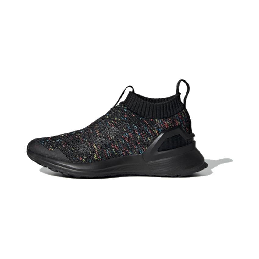 adidas Rapidarun Износостойкие Дышащие Средней Высоты Детские Беговые Кроссовки Черно-Разноцветные Для Детей Возрастом 3-7 Лет D97015