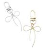 Bowknot Shape Keychain Pendant Multicolor Butterfly Knot Key Chain Fashionable Bows Ornament for Phones Car Keys Bags