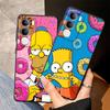 Чехол для телефона для Vivo V21E V23 Y53S V27 Y52S Y93 Y51S Y78 Y71 Y91 Y50 Y95 V29 Y75 Y81 V25 V30 S-simpsons Пончик