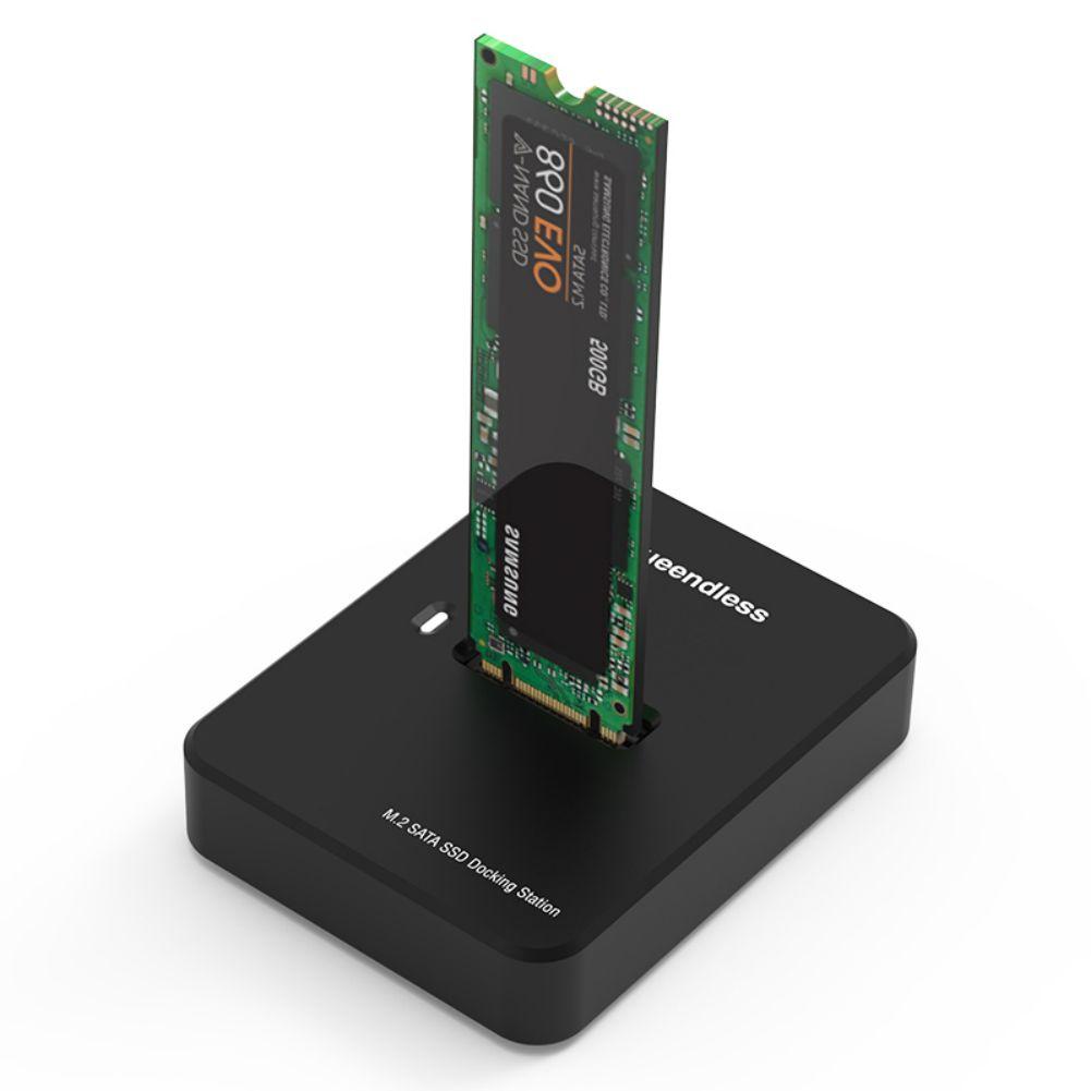 M.2 Hard Drives Enclosure NVME/SATA Dual Protocol Mobile Hard Disk Box 10Gbps High-speed USB3.1 SSD Solid-state Reader