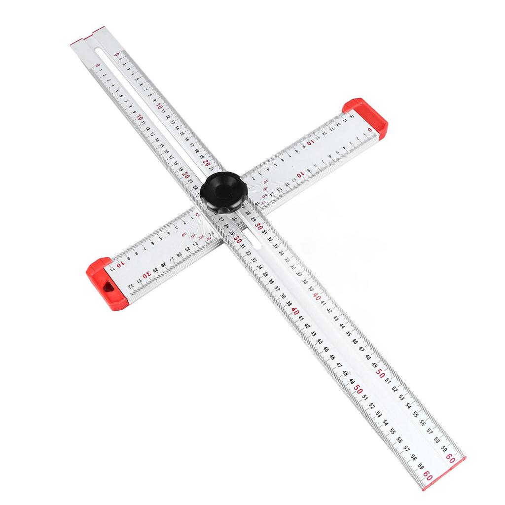 Регулируемый Т-образный угольник 600 мм 2 в 1 Регулируемый угловой угольник Т-образная разметочная линейка для деревообработки