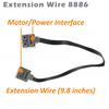 Technic Power-Functions Extension Wire (9.8 inches) 8886 (5 Piece) Compatible with Lego-Motor MOC Technic-Parts