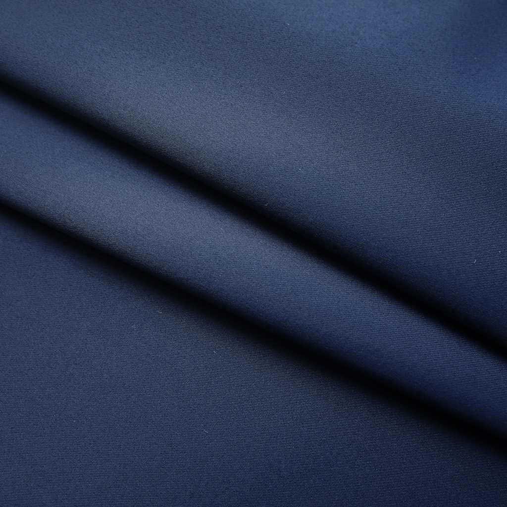 Blackout Curtains with Hooks 2 Pieces Blue 140 x 175 cm