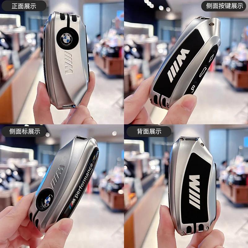 ORWI7 Car Remote Key Case Cover Shell Fob For BMW X1 U11 G70 7 Series 320i X3 X5 X7 i7 G07 LCI iX G09 XM U06 G81 M3 2023 2024