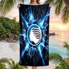 Полотенце для пляжа Atalanta FC с принтом, быстросохнущее, из микрофибры, впитывающее, портативное, для путешествий, для плавания