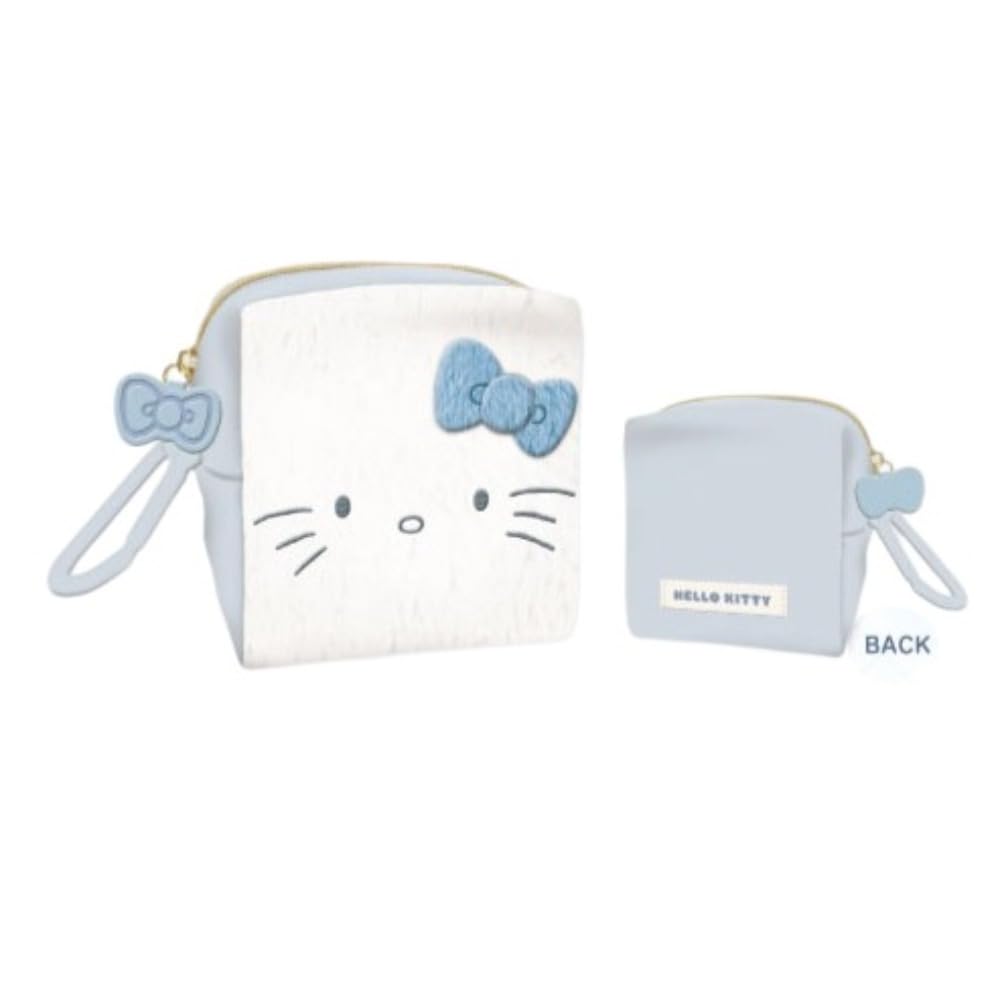 Мини-кошелек Marimo Craft, WH, Светло-голубой Hello Kitty, Ш80 x В80 x Г40мм, BLKT-057
