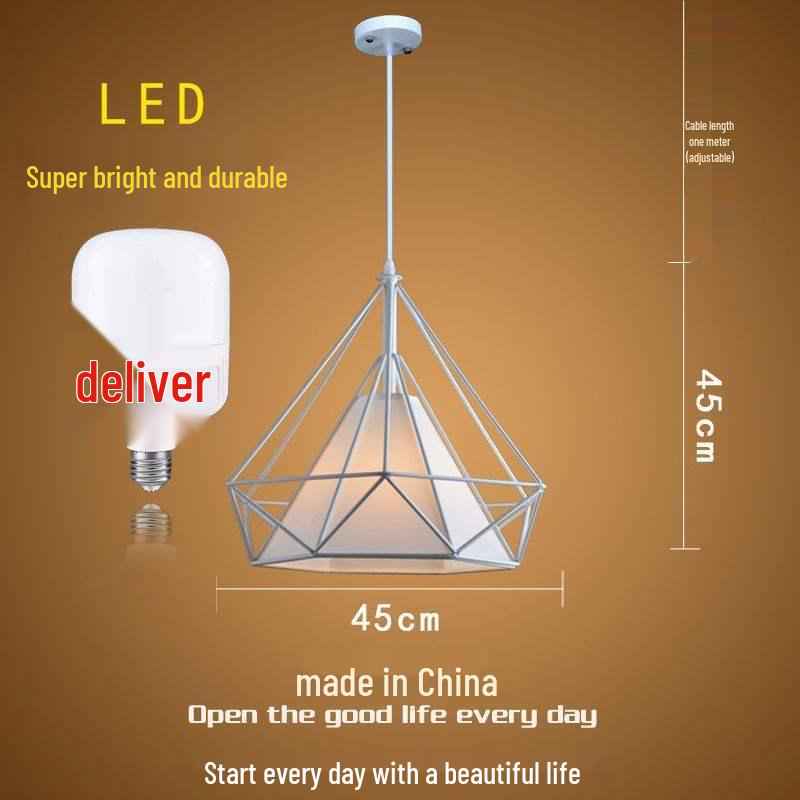 Влиятельный Салон Красоты Ретро-Люстра с Алмазным Декором для Парикмахерской или Магазина Молочного Чая