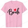 Футболка Team Bride Squad Свадебные топы для невесты Футболки для девичника Прощальная вечеринка Женские Блузки EVJF Эстетичная одежда для подружки невесты