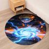 Popular Anime Naruto Circular Carpet Fashion Pattern Soft Plush Rug Non-Skid Mat For Boys Kids Bedroom Living Room Home Decor