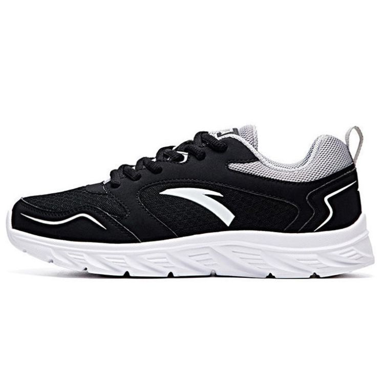 Anta Mesh Sports Cushioning Non-Slip Wear-Resistant Breathable Rebound Low-Top Running Shoes Men Sneaker Black 91645515-5